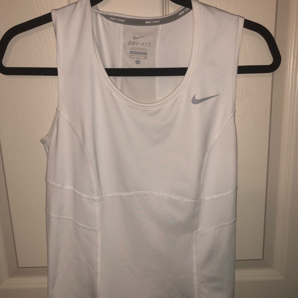 Nike white tennis shirt size S